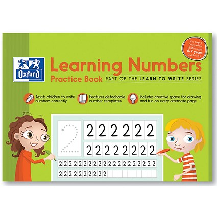 Hamelin Oxford Learn To Write Learning Numbers Book 32 Page A4 (Pack of 100)