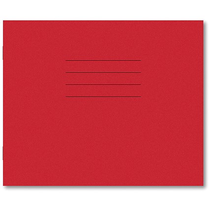 Hamelin Handwriting Book 6/21mm Lined 40 Page 165x200 Red (Pack of 100)