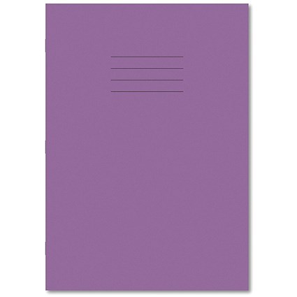 Hamelin Exercise Book 8mm Lined 64 Page A4 Purple (Pack of 50)
