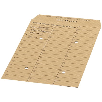 New Guardian C4 Internal Mail Envelopes, Tuck-in Flap, Manilla, Pack of 250