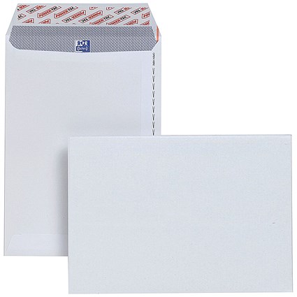 Plus Fabric C5 Pocket Envelopes, White, Peel and Seal, 120gsm, Pack of 500