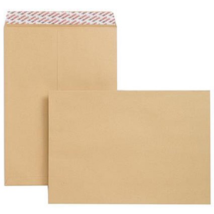 New Guardian Heavyweight C3 Pocket Envelopes, Manilla, Peel & Seal, 130gsm, Pack of 125