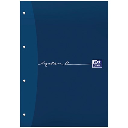Oxford My Notes Sidebound Refill Pad, A4, Ruled with Margin, 200 Pages, Blue, Pack of 5