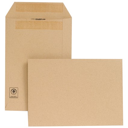 New Guardian Heavyweight C5 Pocket Envelopes, Manilla, Press Seal, 130gsm, Pack of 250