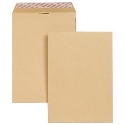 New Guardian Heavyweight C4 Pocket Envelopes, Manilla, Peel and Seal, 130gsm, Pack of 250