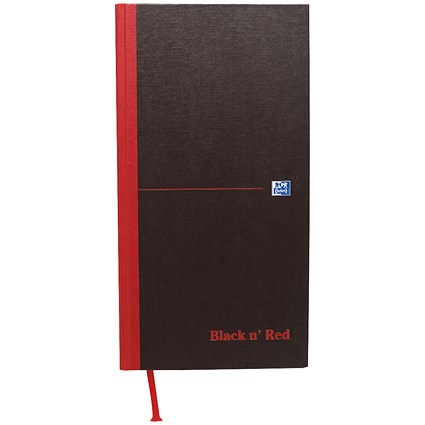 Black n' Red Casebound Notebook, One-third xA3, Ruled, 192 Pages, Pack of 5