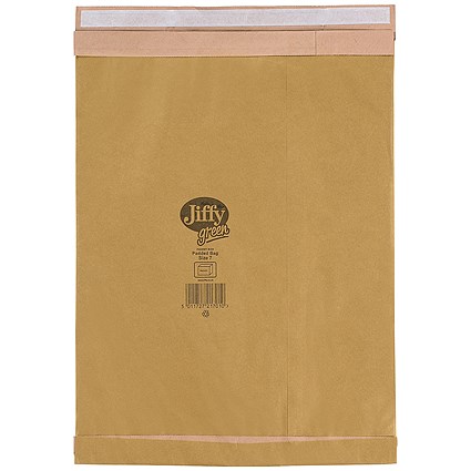 Jiffy No.7 Airkraft Padded Bag, 341x483mm, Gold, Pack of 10
