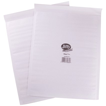 Jiffy Superlite Mailer Size 7 340x435mm White (Pack of 100) MBSL02807