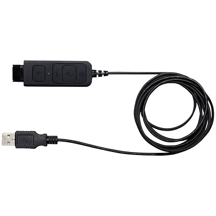 JPL MS Lync/Skype Bottom Lead for USB 2.0 Connection Microsoft Approved. 1.5m Black BL-054MS+P