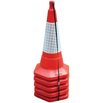 Red Standard One Piece Cone 750mm (5 Pack) JAA060-220-615