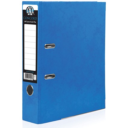 Concord IXL 70mm Selecta Lever Arch File A4 Blue (Pack of 10)