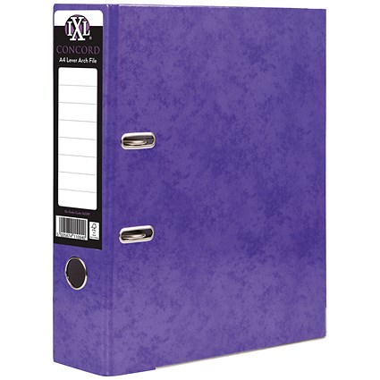Concord IXL 70mm Selecta Lever Arch File A4 Purple (Pack of 10)