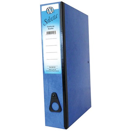 Concord IXL Box File, 80mm Spine, Foolscap, Blue, Pack of 10