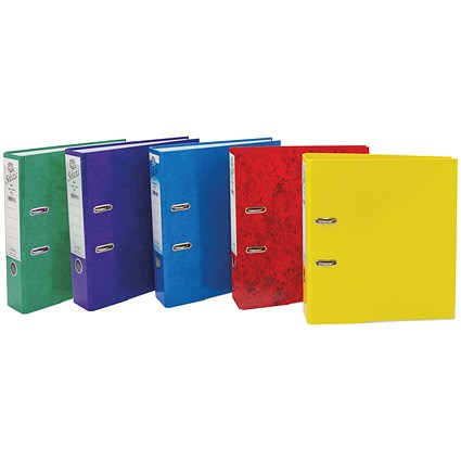 Concord IXL 70mm Selecta Lever Arch File A4 Assorted (Pack of 10)
