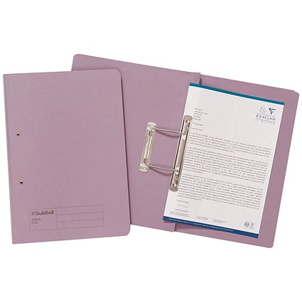Guildhall Transfer Files, 285gsm, Foolscap, Mauve, Pack of 25 Guildhall Transfer Files, 285gsm, Foolscap, Mauve, Pack of 25