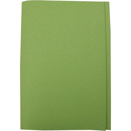 Guildhall Square Cut Folders, 250gsm, Foolscap, Green, Pack of 100