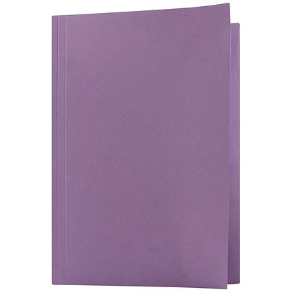 Guildhall Square Cut Folders, 250gsm, Foolscap, Mauve, Pack of 100