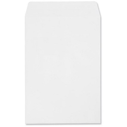 Plus Fabric C4 Pocket Envelopes -White - Press Seal - 90gsm - Pack of 250