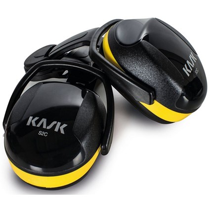 Kask Sc2 Helmet Attachment Ear Defenders, Black & Yellow Kask Sc2 Helmet Attachment Ear Defenders, Black & Yellow
