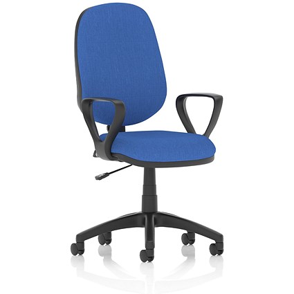 Eclipse Plus I Operator Chair, Fixed Height Arms, Blue