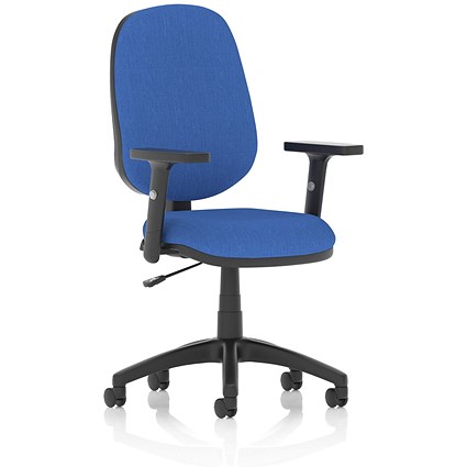 Eclipse Plus I Operator Chair, Blue, With Height Adjustable Arms