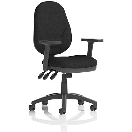 Eclipse Plus XL Operator Chair, Height Adjustable Arms, Black