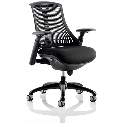 Flex Task Operator Chair, Black Seat, Black Back, Black Frame