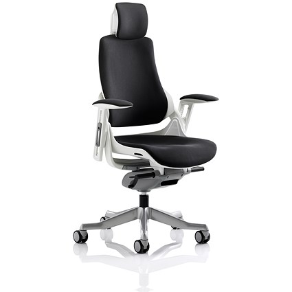 Zure Executive Chair, Headrest, Height Adjustable Arms, Black- Delivered Built