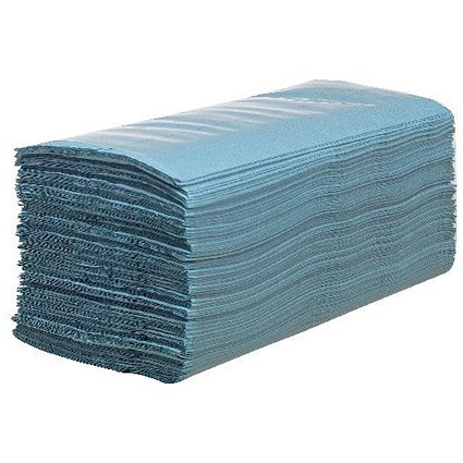 Hostess Hand Towels Blue 224 Sheets (Pack of 12) 6876