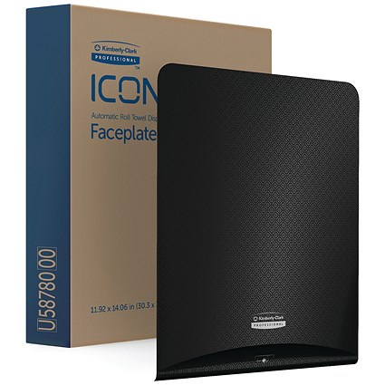 Kimberly Clark Icon Faceplate For Automatic Rolled Hand Towel Dispenser Black Mosaic