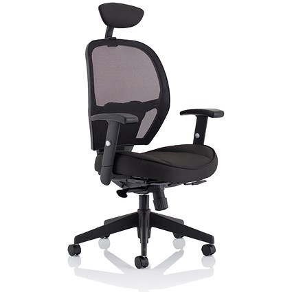 Amaze Chair, Headrest, Height Adjustable Arms, Black