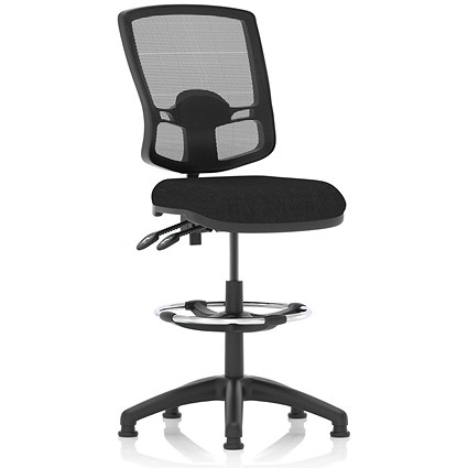 Eclipse Plus II Deluxe High Rise Mesh Back Operator Chair, Black ...