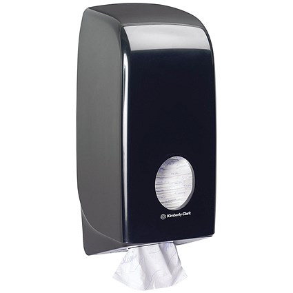 Aquarius Bulk Pack Toilet Tissue Dispenser Black 7172