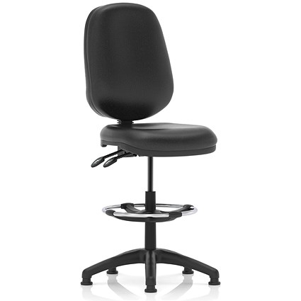 Eclipse Plus II High Rise Operator Chair, Black Bonded Leather Eclipse Plus II High Rise Operator Chair, Black Bonded Leather