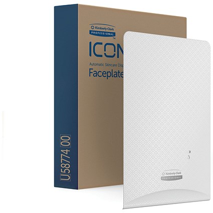 Kimberly Clark Icon Faceplate for Auto Soap and Sanitiser Dispenser White Mosaic