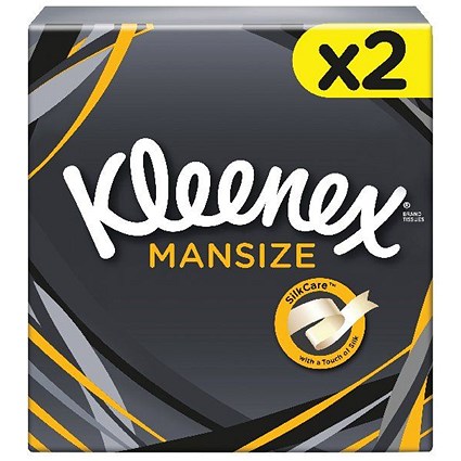 Kleenex Mansize Tissues Box 44 Sheets (Pack of 2)