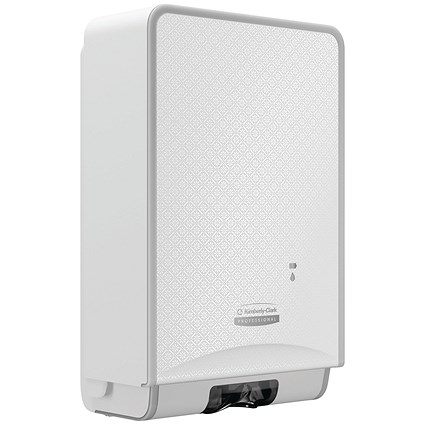 Kimberly Clark Icon Auto Soap and Sanitiser Dispenser White Mosaic Faceplate