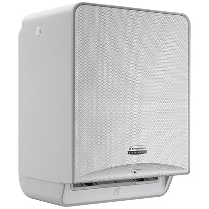 Kimberly Clark Icon Automatic Rolled Hand Towel Dispenser Silver Mosaic Faceplate