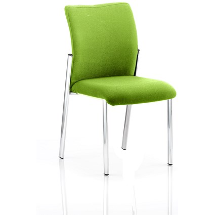Academy Visitor Chair, Fabric Back and Seat, Myrrh Green