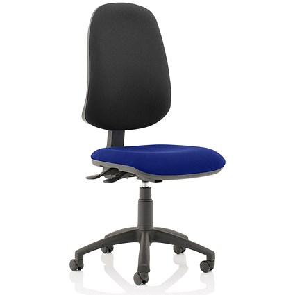 Eclipse XL 3 Lever Task Operator Chair, Black Back, Stevia Blue