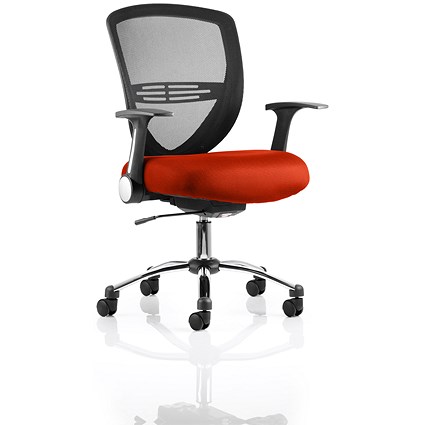 Iris Task Operator Chair - Tabasco Orange