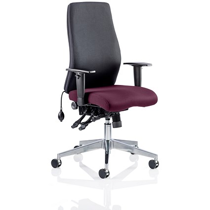 Onyx Posture Chair, Black Back, Tansy Purple