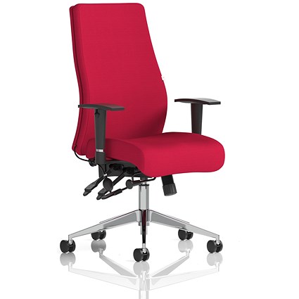 Onyx Posture Chair, Height Adjustable Arms, Bergamot Cherry