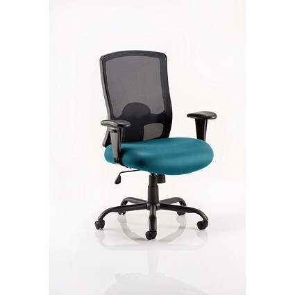 Portland HD Operator Mesh Back Chair, Height Adjustable Arms, Maringa Teal Portland HD Operator Mesh Back Chair, Height Adjustable Arms, Maringa Teal
