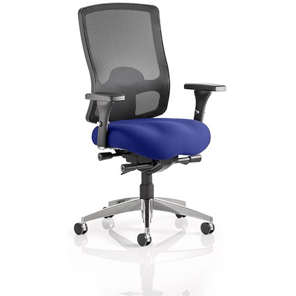 Regent Task Operator Mesh Back Chair, Height Adjustable Arms, Stevia Blue Regent Task Operator Mesh Back Chair, Height Adjustable Arms, Stevia Blue