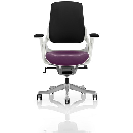 Zure Executive Chair, Black Back, Tansy Purple
