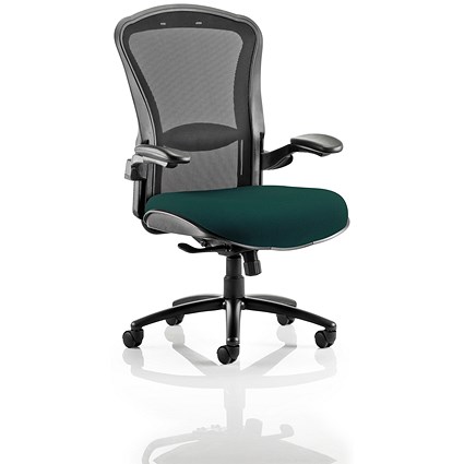 Houston Heavy Duty Mesh Back Task Operator Chair, Height Adjustable Arms, Maringa Teal
