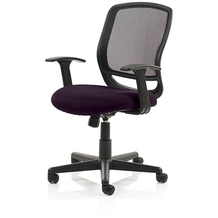 Mave Task Operator Chair, Black Mesh, Tansy Purple