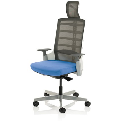 Exo Posture Chair, Mesh Back, Stevia Blue