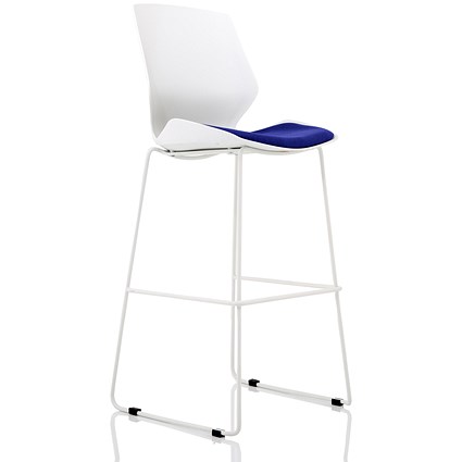 Florence High Stool, Stevia Blue